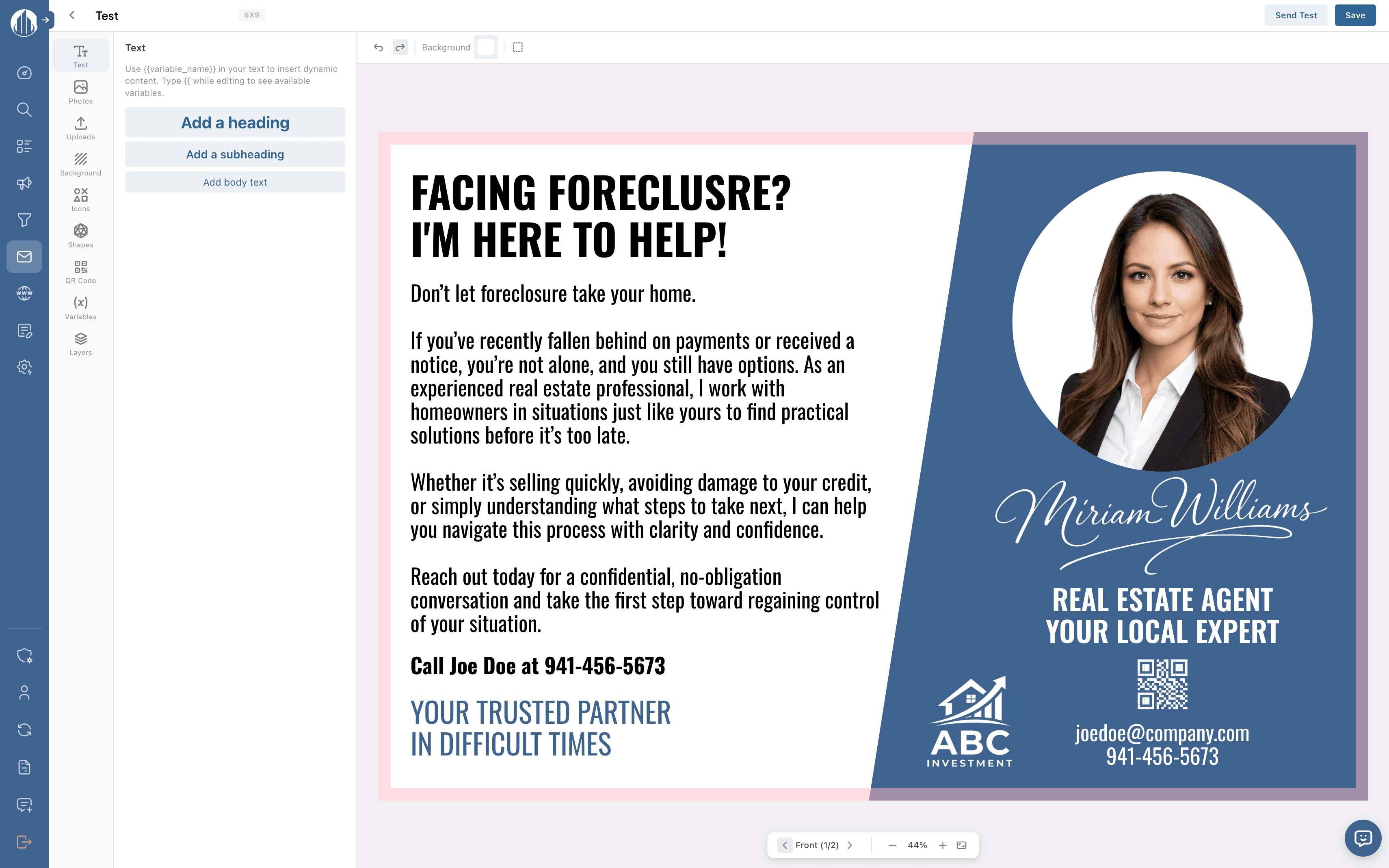 Built-In Direct Mail
